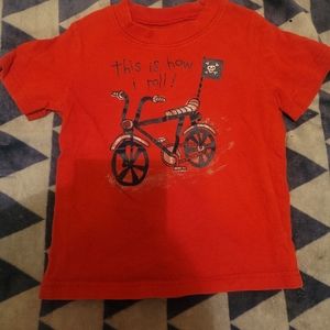 Boy's Red, Short Sleeve Shirt